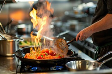 A Culinary Journey of Flavor and Texture, Expertly Prepared by Professional Chefs in the Kitchen