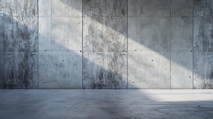 Wall Mural - closeup of a textured concrete wall, featuring a blank area ideal for creative designs or advertisem