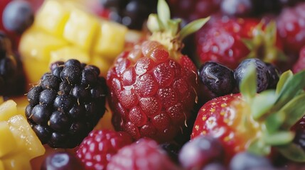 Wall Mural - A Close Up of Fresh Fruits