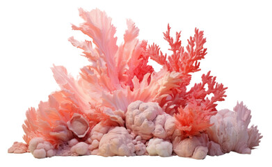 Sticker - PNG Pastel background nature plant reef.