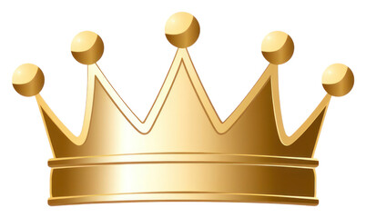 Sticker - PNG Crown gold white background accessories.