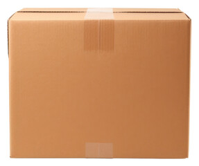 Sticker - PNG Cardboard carton box delivering.