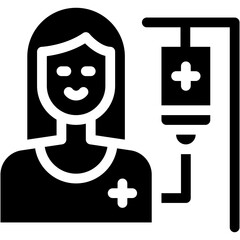 Wall Mural - Vector Icon Patient, Record, Medical Record, Prescription, Report, Health And Medical