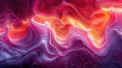 Wall Mural - Hyper-Realistic Fluid Art Background with Swirling Colors for a Detailed and Dynamic Visual