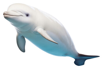 Canvas Print - PNG Beluga whale dolphin animal mammal.