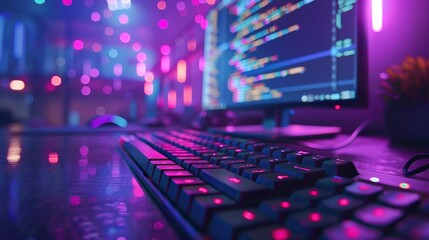 Coding in Progress - Web Development Concept Generative AI