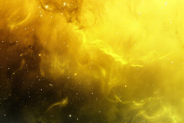 Wall Mural - Yellow Nebula, space background