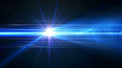 Wall Mural - blue light on dark background