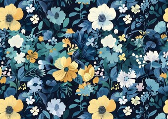 Wall Mural - floral pattern.