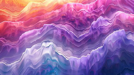 Wall Mural - Chromostereopsis effect where certain color combinations appear to be at different depths