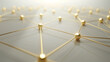 © Nova Sphere - Golden Network Connection Abstract