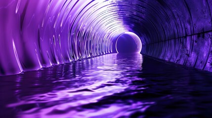 Wall Mural - abstract purple-themed hydropower energy background