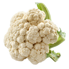 Wall Mural - [Transparent Background PNG]Fresh Whole Cauliflower Isolated on White Background