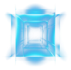 Canvas Print - PNG Square abstract shape light architecture backgrounds.