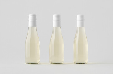 Wall Mural - Small white wine bottle mockup. Burgundy, alsace, rhone shape.