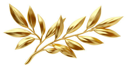 PNG Olive leaves gold jewelry pattern.