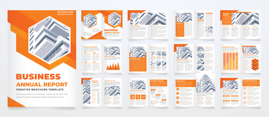 Wall Mural - minimalist brochure template with modern concept and minimalist layout use for business profile and 