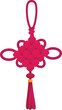 © nsit0108 - Chinese knot ornament hanging with red tassel for decoration