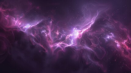 Wall Mural - mystical cosmic energy - abstract purple nebula background