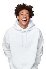 Sticker - PNG Laughing sweatshirt hoodie excitement.