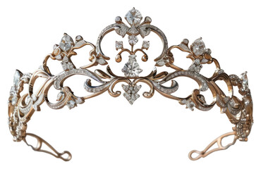 Sticker - Elegant gold diamond tiara