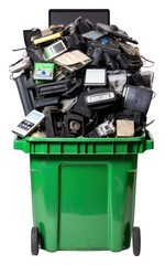 Canvas Print - PNG Electronics recycling garbage device.