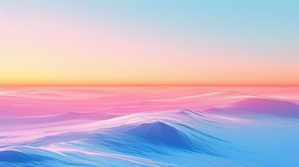 Sticker - Dreamy Sunset Over Abstract Ocean