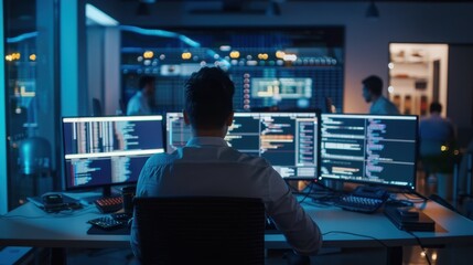 The programmer in modern office