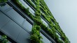 © svastix - The image showcases a contemporary building facade thoroughly covered with vertical gardens, demonstrating the harmony between urban architecture and natural elements.