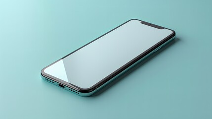 Wall Mural - ealistic smartphone mockup. Device UI/UX mockup for presentation template. . Cellphone frame with blank display isolated templates, phone different angles views. 3d isometric illustration cell phone