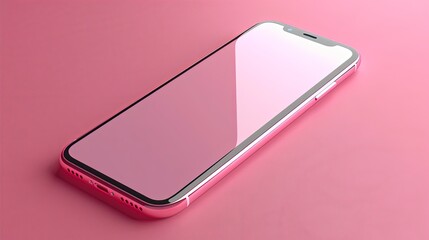 Wall Mural - ealistic smartphone mockup. Device UI/UX mockup for presentation template. . Cellphone frame with blank display isolated templates, phone different angles views. 3d isometric illustration cell phone
