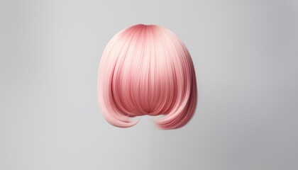 Wall Mural - ir style hairstyle, wig, pink