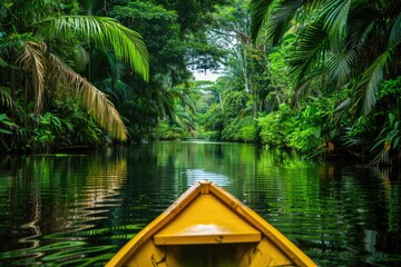 Wall Mural - Brazil Rainforest: Central American Jungle in Costa Rica with Beautiful Canopy