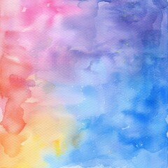 Wall Mural - watercolor gradient paint grunge texture on white background. the color splashing in the paper