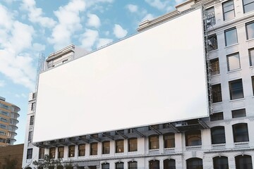 Wall Mural - Building Billboard Mockup for showcasing your design to clients