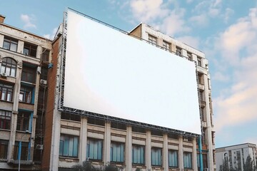 Wall Mural - Building Billboard Mockup for showcasing your design to clients