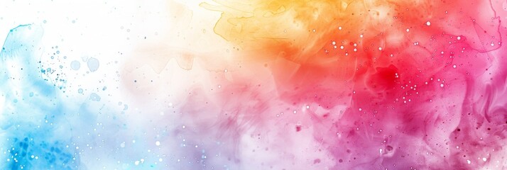 Wall Mural - watercolor gradient paint grunge texture on white background. the color splashing in the paper