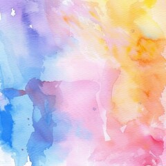Wall Mural - watercolor gradient paint grunge texture on white background. the color splashing in the paper