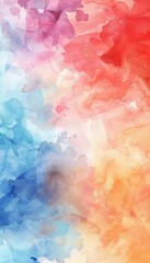 Wall Mural - colorful watercolor gradient paint texture background for, cover design, interior decor and poster