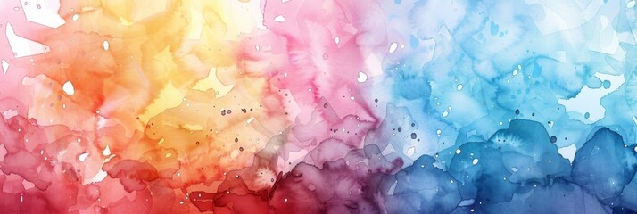 Wall Mural - colorful watercolor gradient paint texture background for, cover design, interior decor and poster