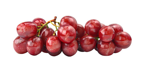 Vibrant Purple Grapes with Dewdrops and Leaf