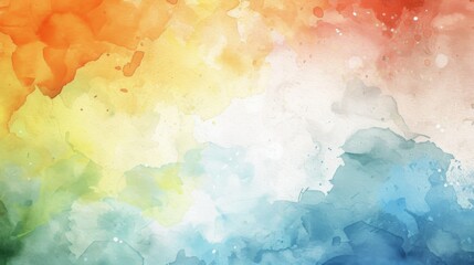 Wall Mural - colorful watercolor gradient paint texture background for, cover design, interior decor and poster