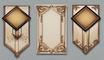 Wall Mural - squares Set banners