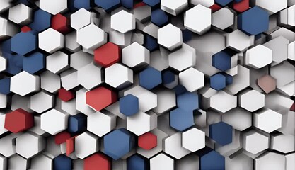 Wall Mural - background 3d abstract hexagonal