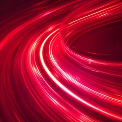 Wall Mural - Mesmerizing Neon Red Backdrop with Dynamic Swirling Lights for Music Gear Displays and Product Concepts