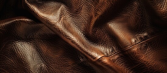 Aufkleber - Textured leather providing a backdrop with copy space image