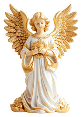 Wall Mural - PNG Angel figurine gold representation.