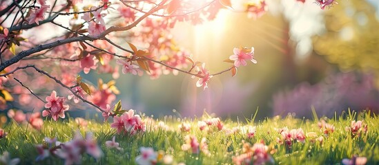 Poster - Springtime backdrop with copy space image