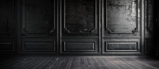 Aufkleber - Walls with a dark color scheme suitable for the copy space image