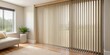 © lapeepon - Detail of closed beige vertical blinds in a bedroom interior , blinds, window, interior design, home decor, privacy